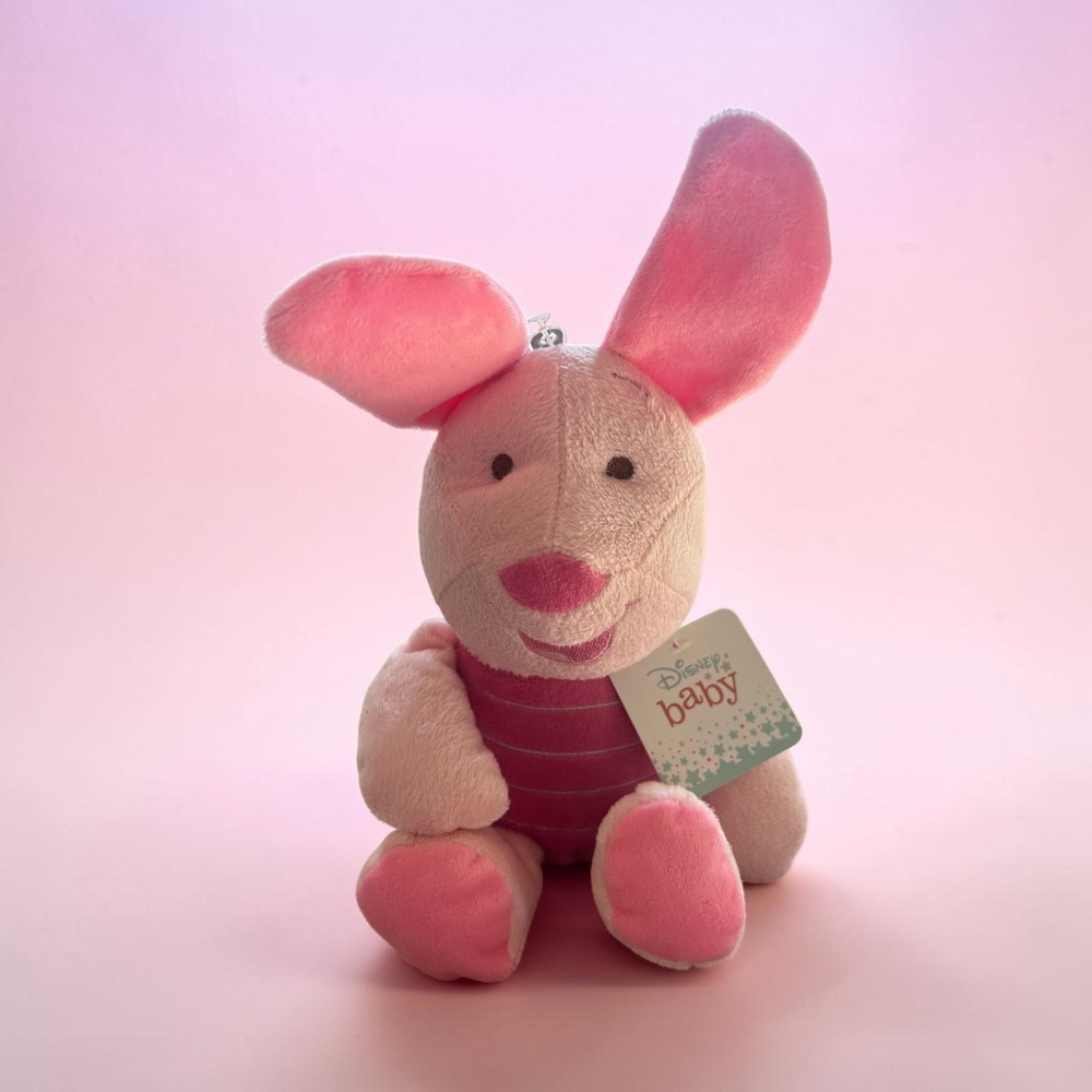 Disney Baby Piglet Plush Winnie the Pooh Pink Stuffed Animal Kids Preferred 2010